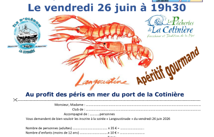 "Langoustinade" au profit des familles des péris en mer de l'ile d'Oléron